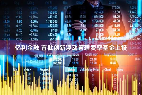 亿利金融 首批创新浮动管理费率基金上报