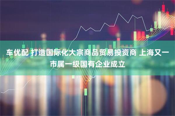 车优配 打造国际化大宗商品贸易投资商 上海又一市属一级国有企业成立