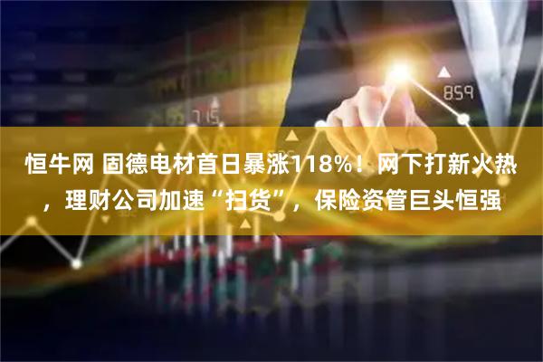 恒牛网 固德电材首日暴涨118%！网下打新火热，理财公司加速“扫货”，保险资管巨头恒强